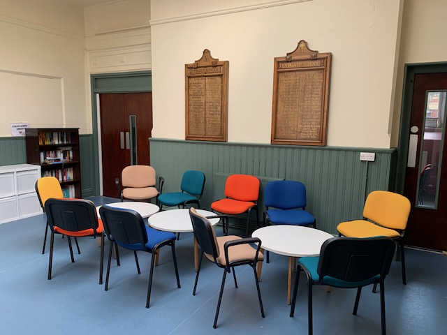 Chairs in small hall