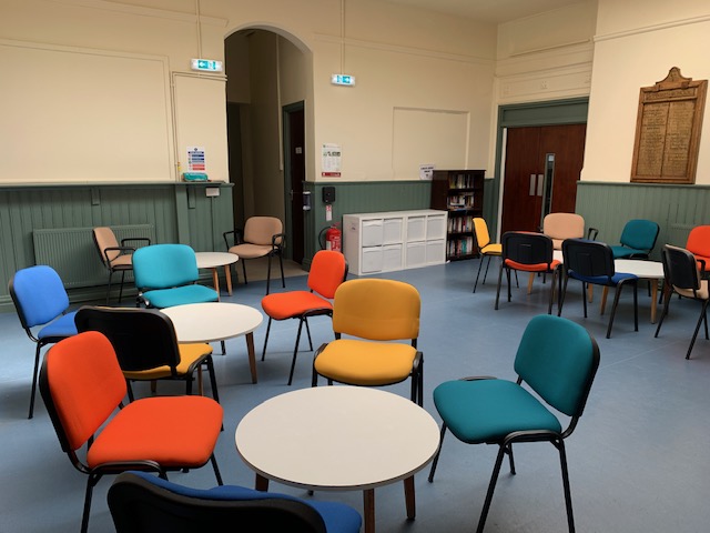 Chairs in small hall